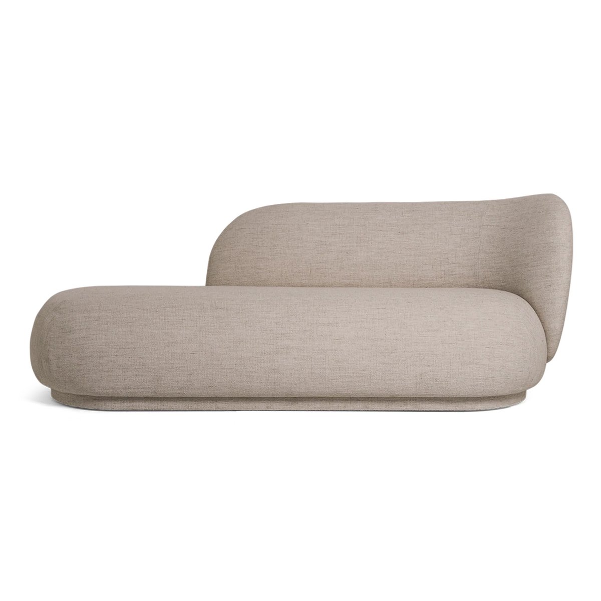 ferm LIVING Rico divan bouclé rechts Bouclé sand