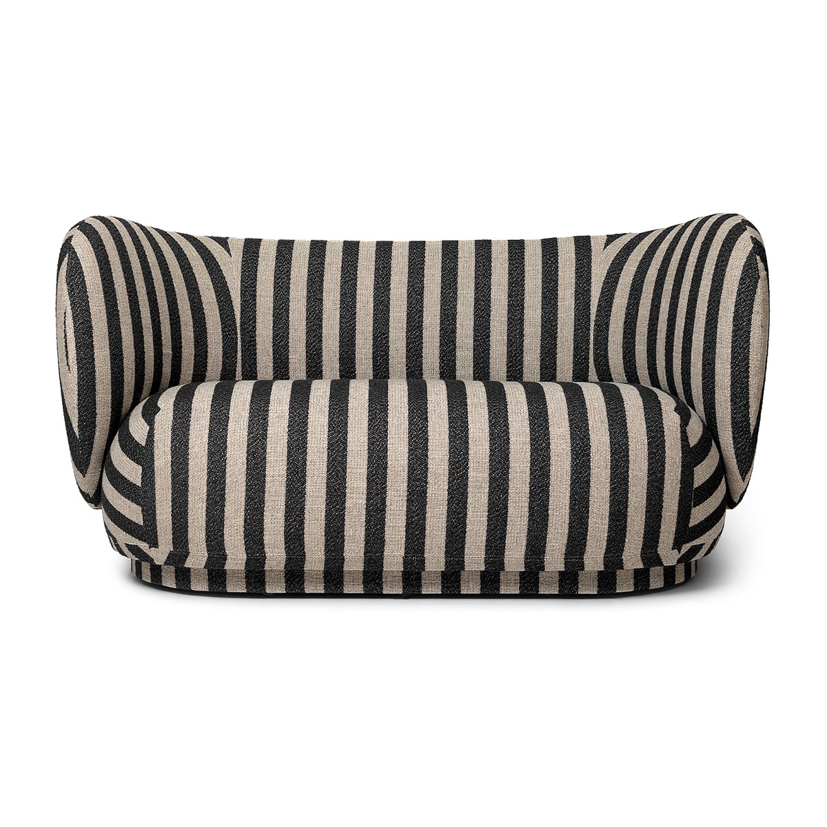 ferm LIVING Rico Sofa 2-Sitzer Louisiana sand black