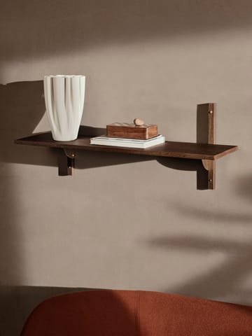 Sector Wandregal L/S - Smoked Oak, brass - ferm LIVING