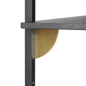 Sector Wandregal triple wide - Schwarze Esche-Messing - ferm LIVING