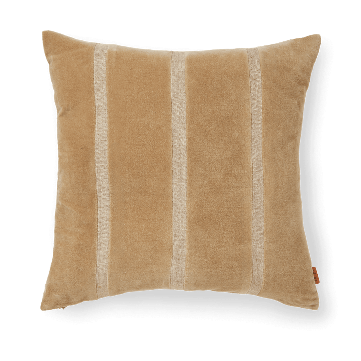 Senti Stripe Kissen 50x50 cm - Dark sand-linen - ferm LIVING