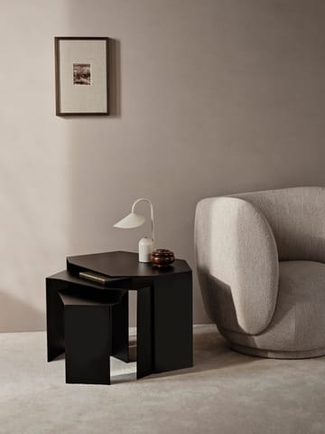 Shard cluster Beistelltisch 3er Pack - Black - ferm LIVING