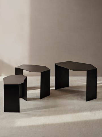 Shard cluster Beistelltisch 3er Pack - Black - ferm LIVING