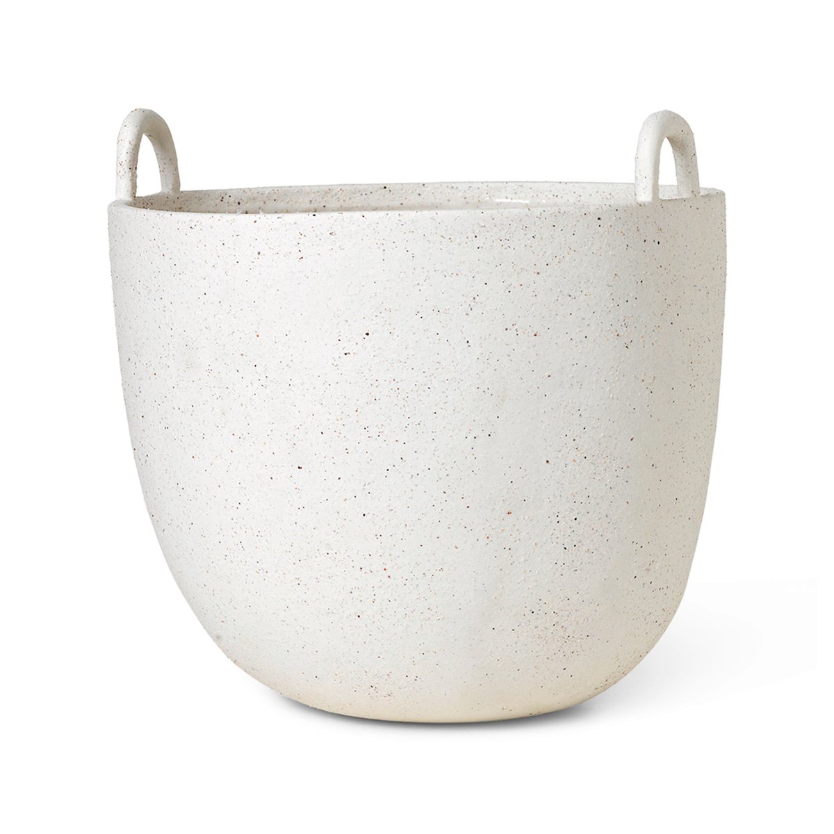 ferm LIVING Speckle Blumentopf Ø30 cm Off white