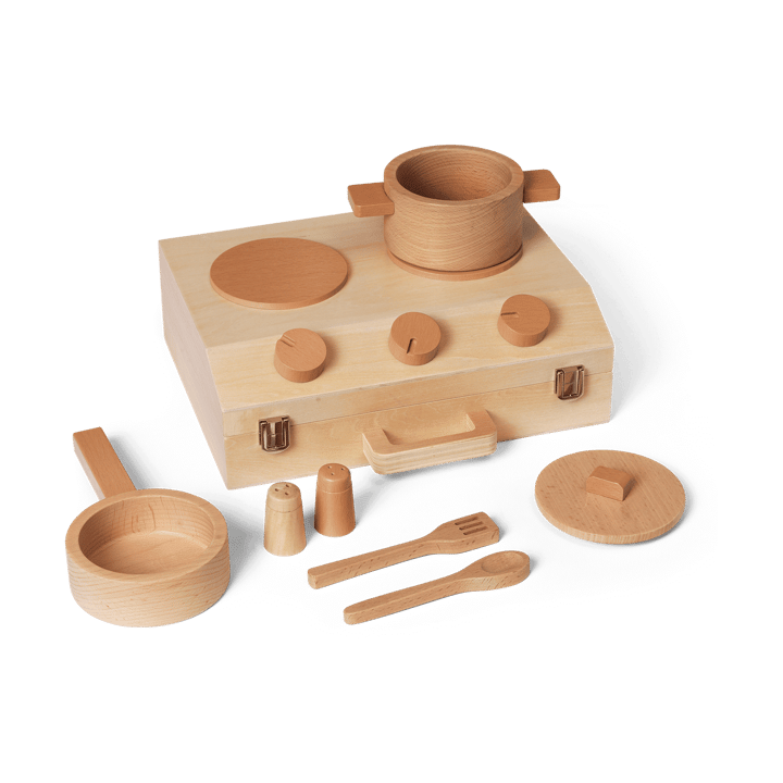 Toro Suitcase Kitchen Kochset für Kinder - Natural - ferm LIVING