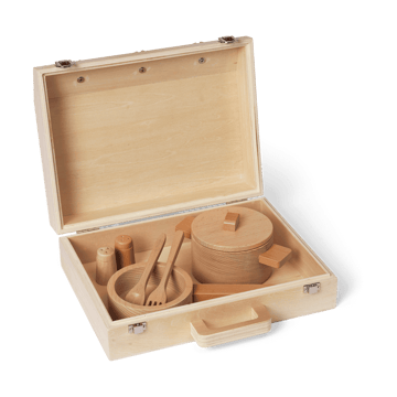 Toro Suitcase Kitchen Kochset für Kinder - Natural - ferm LIVING