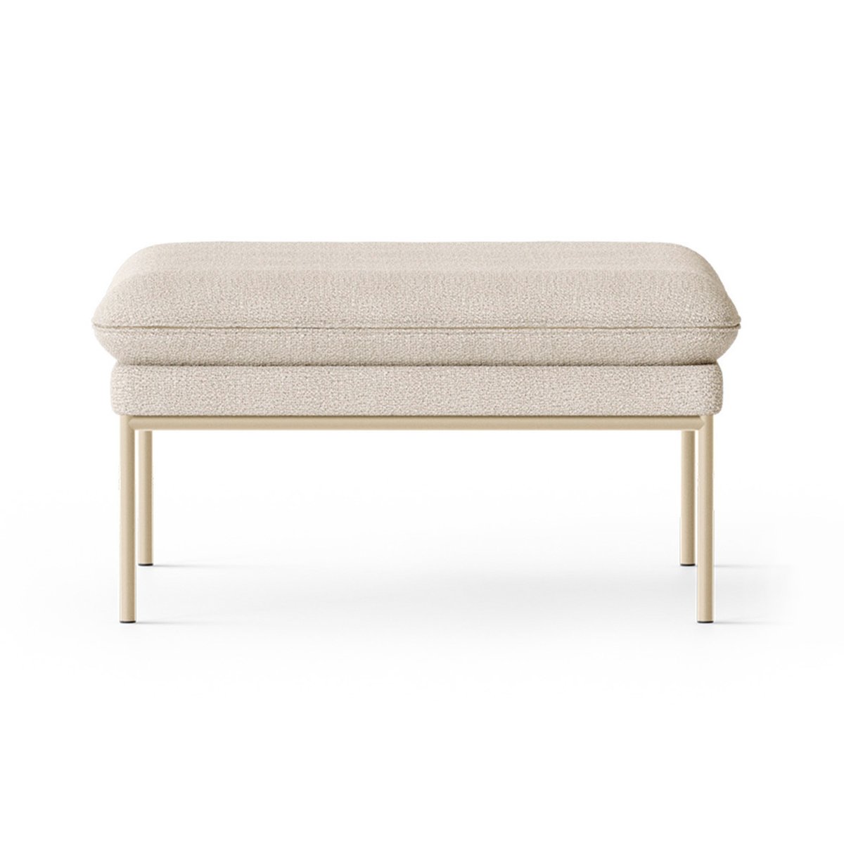 ferm LIVING Turn pouf Sitzkissen Cashmere bouclé offwhite