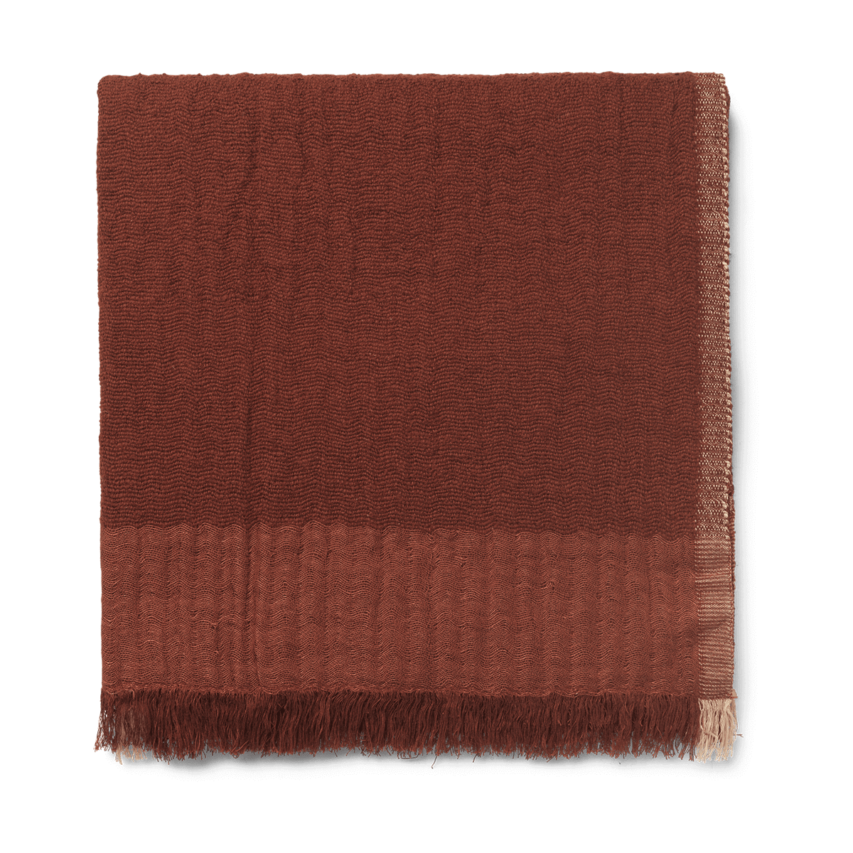 ferm LIVING Weaver Plaid 120x170 cm Red Brown