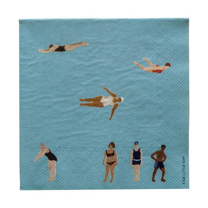 Swimmers Papierservietten 33x33 cm 25er-Pack - Multi - Fine Little Day