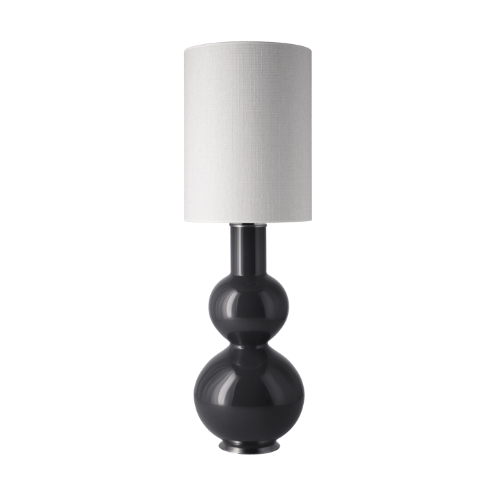 Augusta Tischleuchte grauer Lampenfuß, Babel Beige L Flavia Lamps