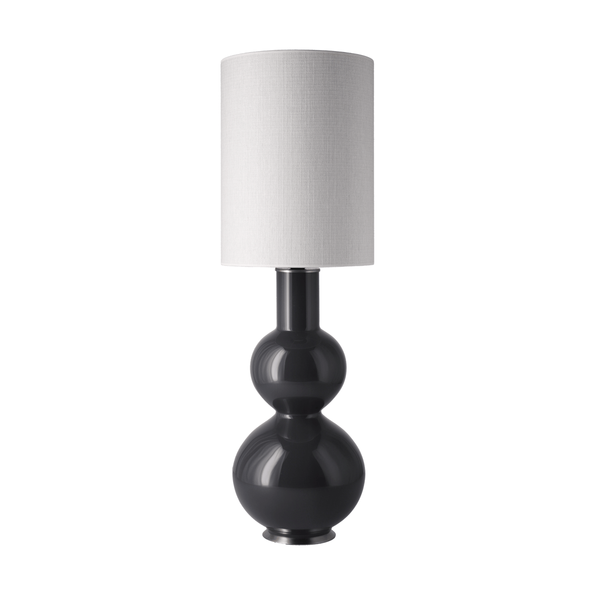 Flavia Lamps Augusta Tischleuchte grauer Lampenfuß Babel Beige L