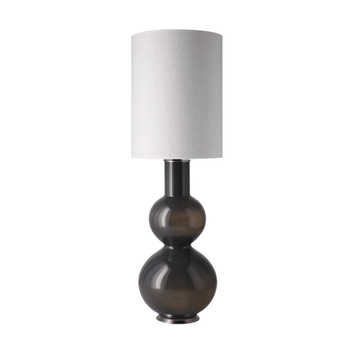 Augusta Tischleuchte grauer Lampenfuß, Babel Beige L Flavia Lamps