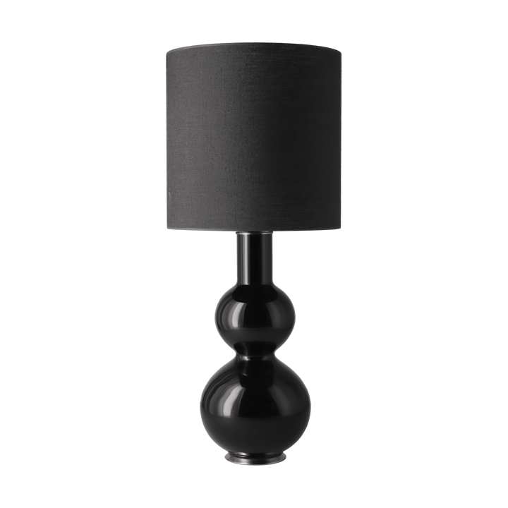 Augusta Tischleuchte schwarzer Lampenfuß - Lino Negro M - Flavia Lamps