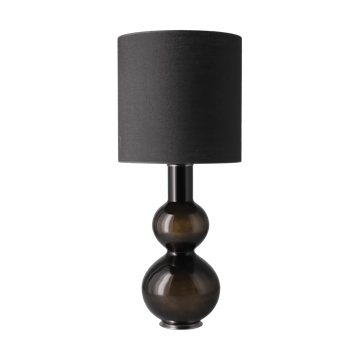 Augusta Tischleuchte schwarzer Lampenfuß - Lino Negro M - Flavia Lamps