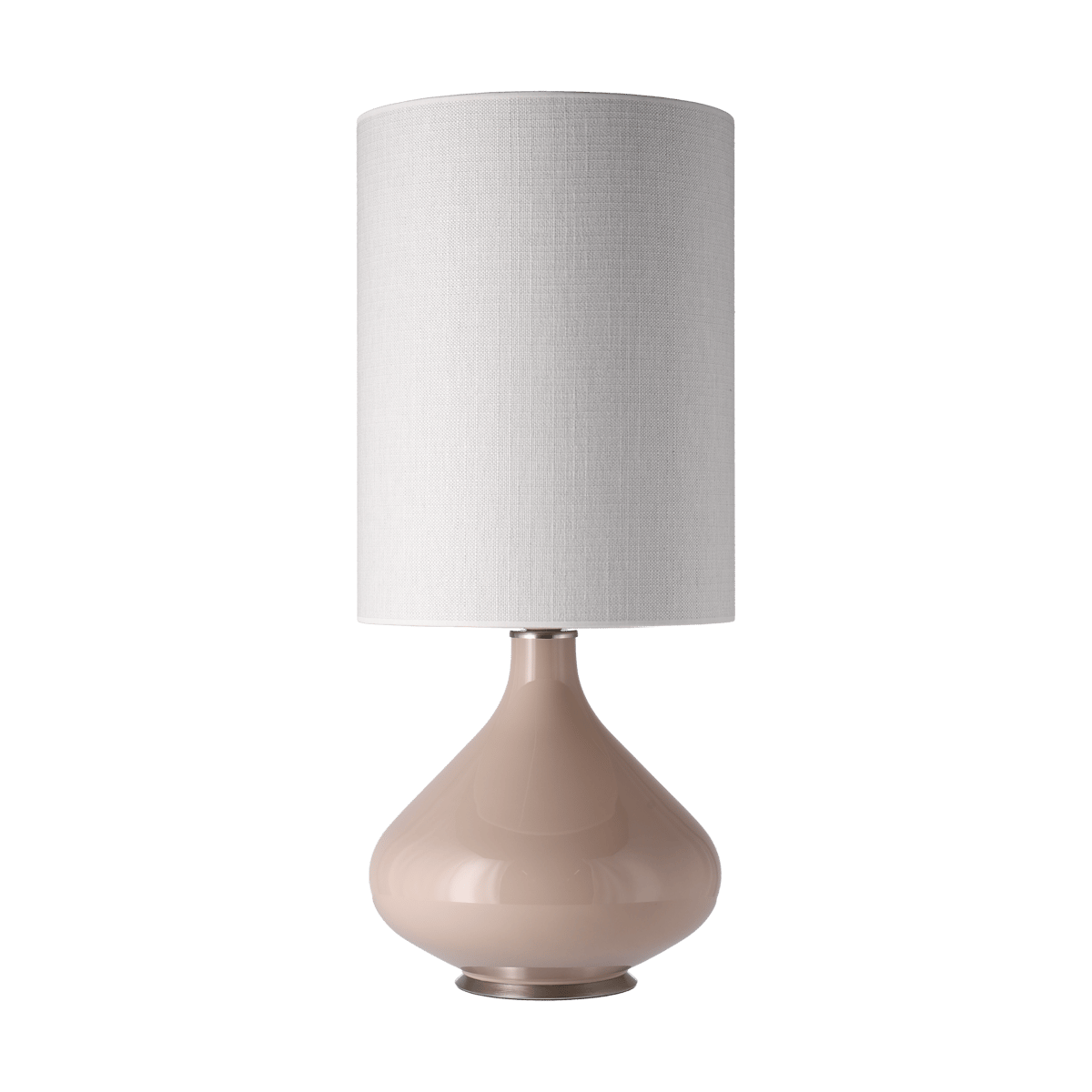 Flavia Lamps Flavia Tischleuchte beiger Lampenfuß Babel Beige L