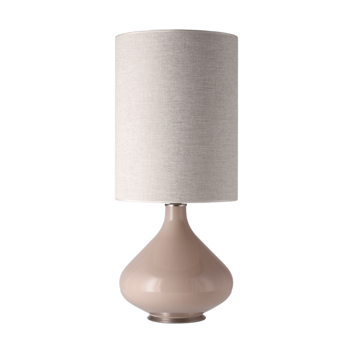 Flavia Tischleuchte beiger Lampenfuß - London Beige L - Flavia Lamps