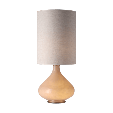 Flavia Tischleuchte beiger Lampenfuß - London Beige L - Flavia Lamps