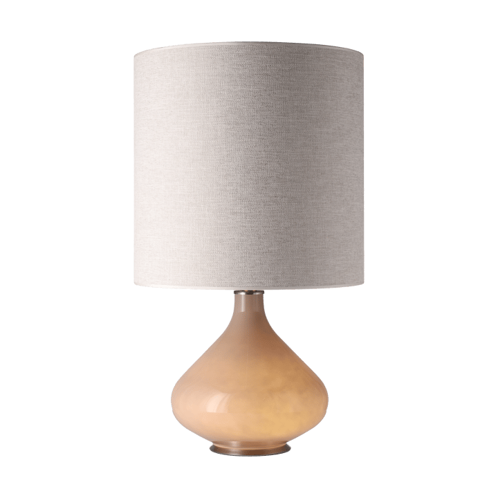 Flavia Tischleuchte beiger Lampenfuß, London Beige M Flavia Lamps