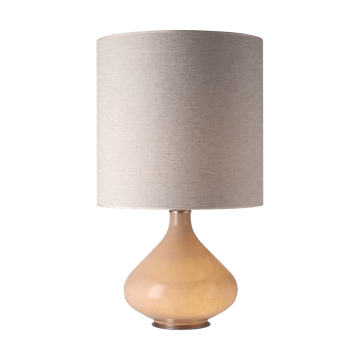 Flavia Tischleuchte beiger Lampenfuß - London Beige M - Flavia Lamps