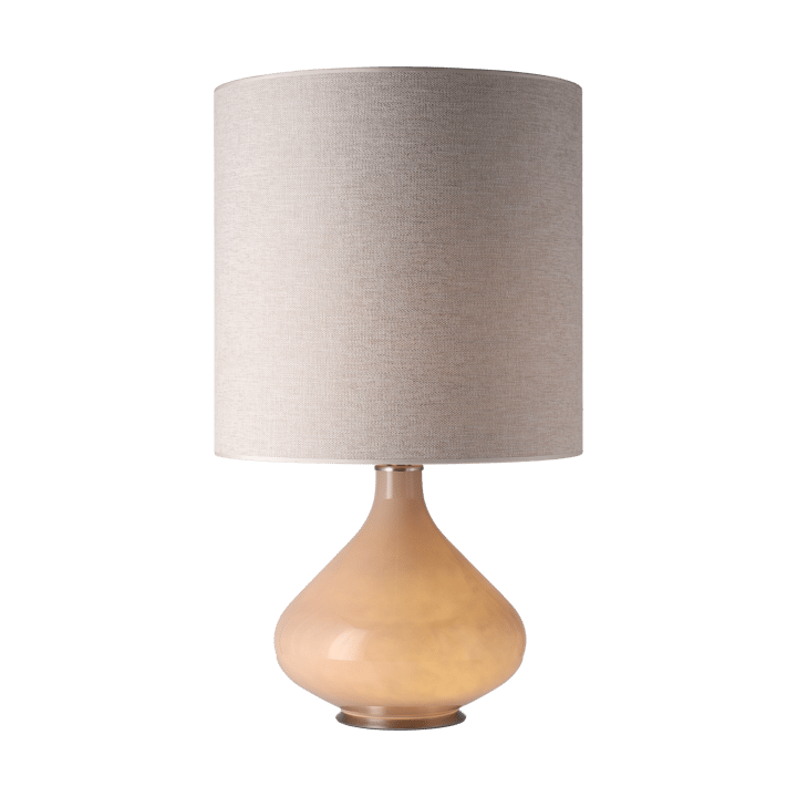 Flavia Tischleuchte beiger Lampenfuß, London Beige M Flavia Lamps