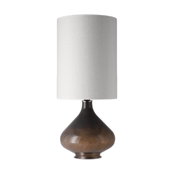 Flavia Tischleuchte grauer Lampenfuß - Babel Beige L - Flavia Lamps