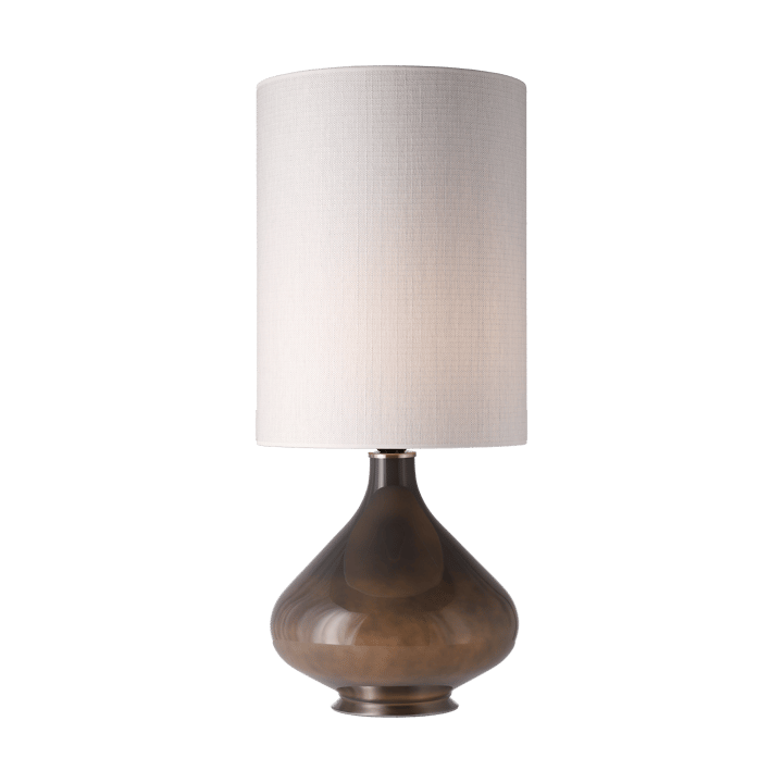 Flavia Tischleuchte grauer Lampenfuß - Babel Beige L - Flavia Lamps