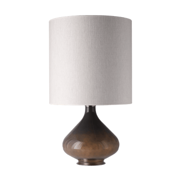 Flavia Tischleuchte grauer Lampenfuß - Babel Beige M - Flavia Lamps