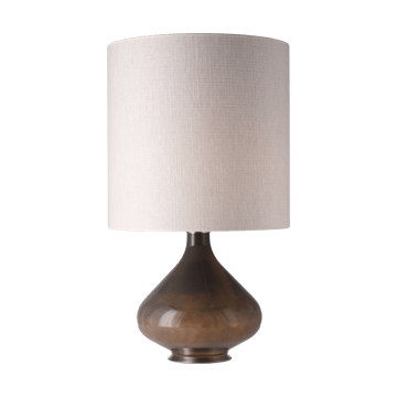 Flavia Tischleuchte grauer Lampenfuß - Babel Beige M - Flavia Lamps