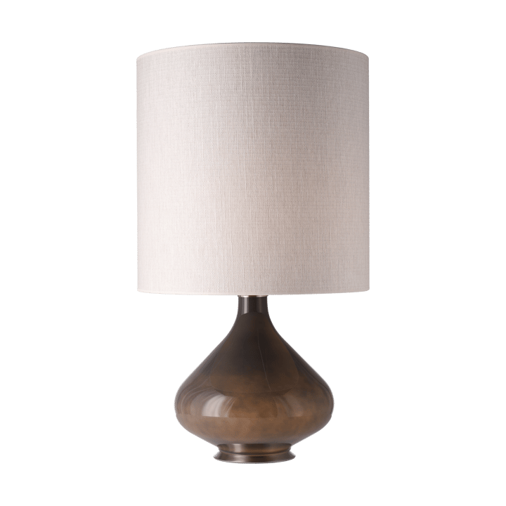 Flavia Tischleuchte grauer Lampenfuß, Babel Beige M Flavia Lamps