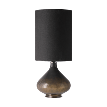 Flavia Tischleuchte grauer Lampenfuß - Lino Negro L - Flavia Lamps