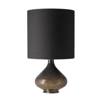 Flavia Tischleuchte grauer Lampenfuß - Lino Negro M - Flavia Lamps