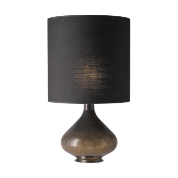 Flavia Tischleuchte grauer Lampenfuß - Lino Negro M - Flavia Lamps