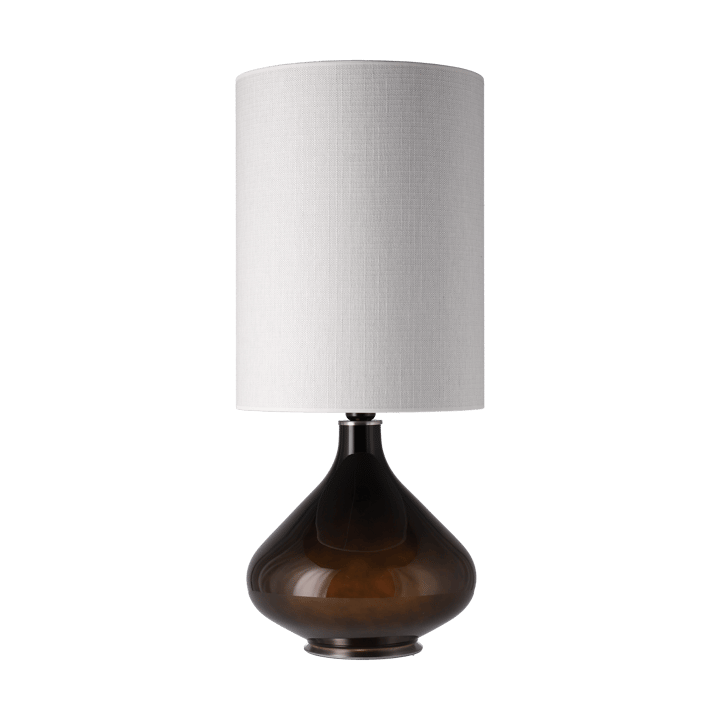 Flavia Tischleuchte schwarzer Lampenfuß - Babel Beige L - Flavia Lamps