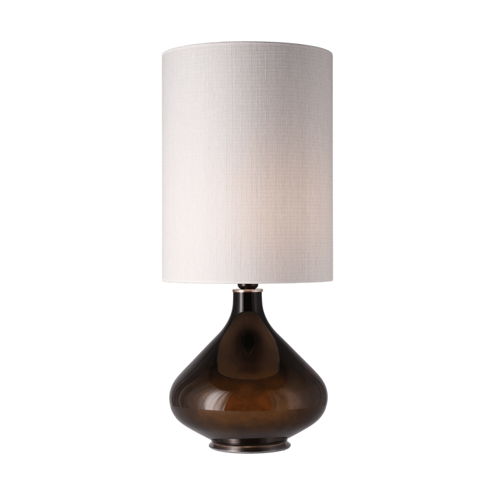 Flavia Tischleuchte schwarzer Lampenfuß - Babel Beige L - Flavia Lamps