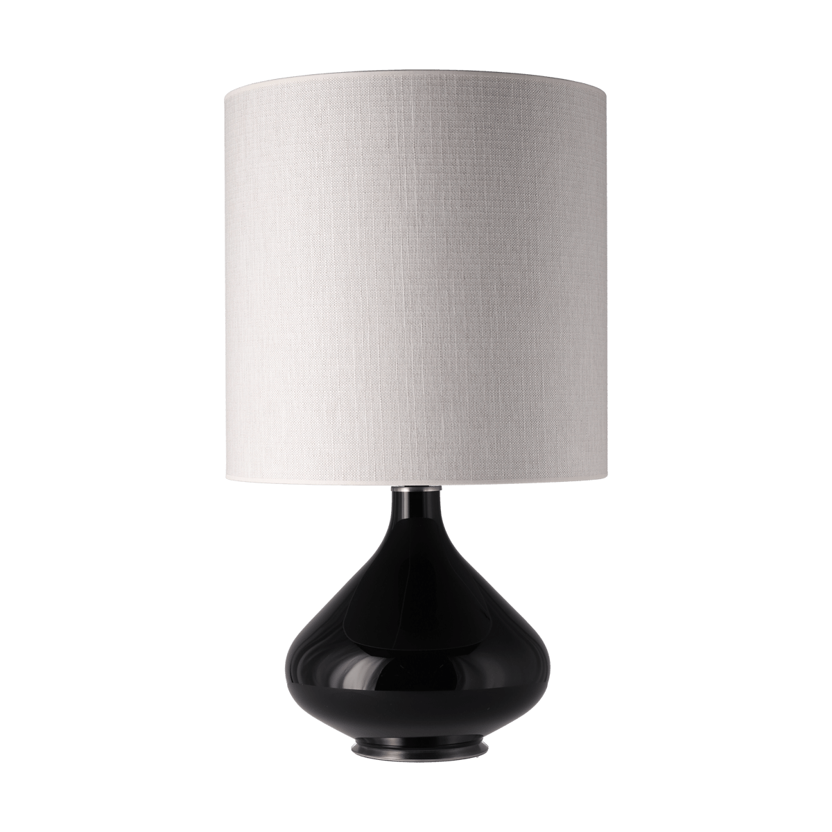 Flavia Lamps Flavia Tischleuchte schwarzer Lampenfuß Babel Beige M