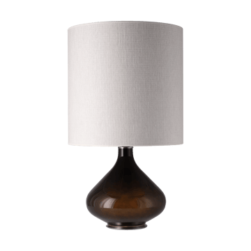 Flavia Tischleuchte schwarzer Lampenfuß - Babel Beige M - Flavia Lamps