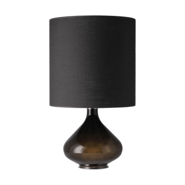 Flavia Tischleuchte schwarzer Lampenfuß - Lino Negro M - Flavia Lamps