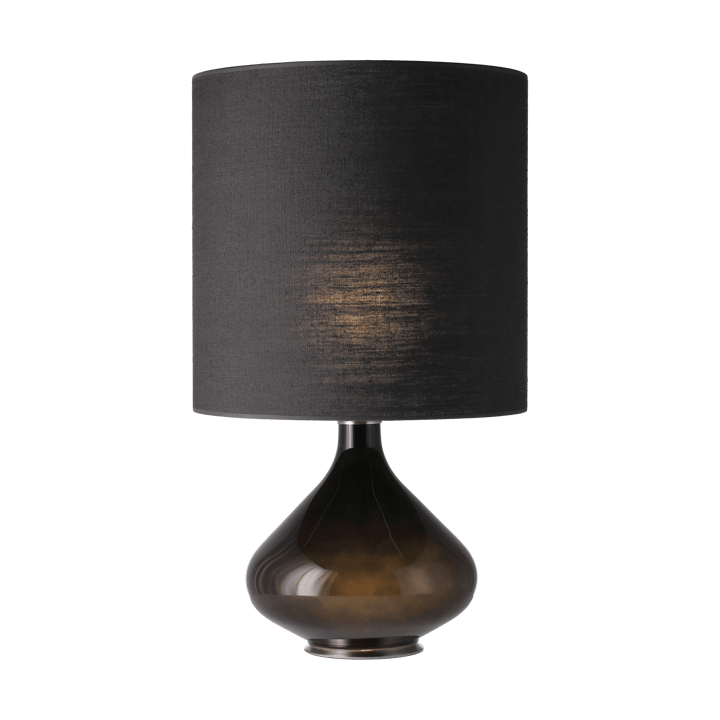 Flavia Tischleuchte schwarzer Lampenfuß - Lino Negro M - Flavia Lamps