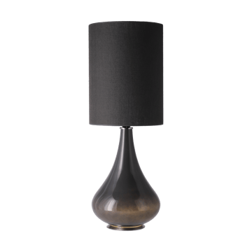 Renata Tischleuchte grauer Lampenfuß - Lino Negro L - Flavia Lamps