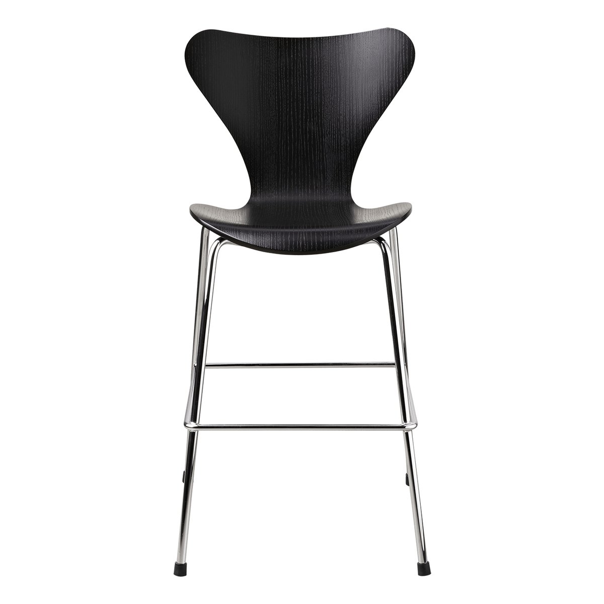 Fritz Hansen 3177 Series 7 Junior Stuhl Chrom Black