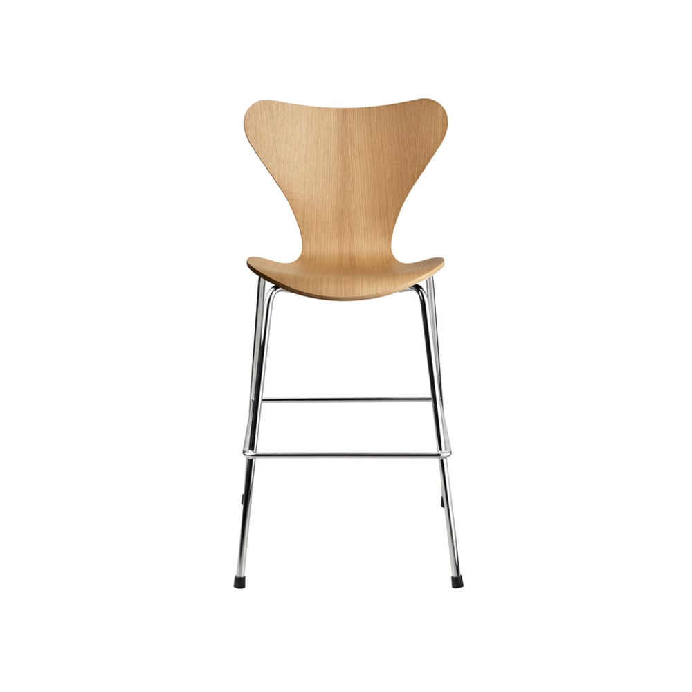 Fritz Hansen 3177 Series 7 Junior Stuhl Chrom Oak