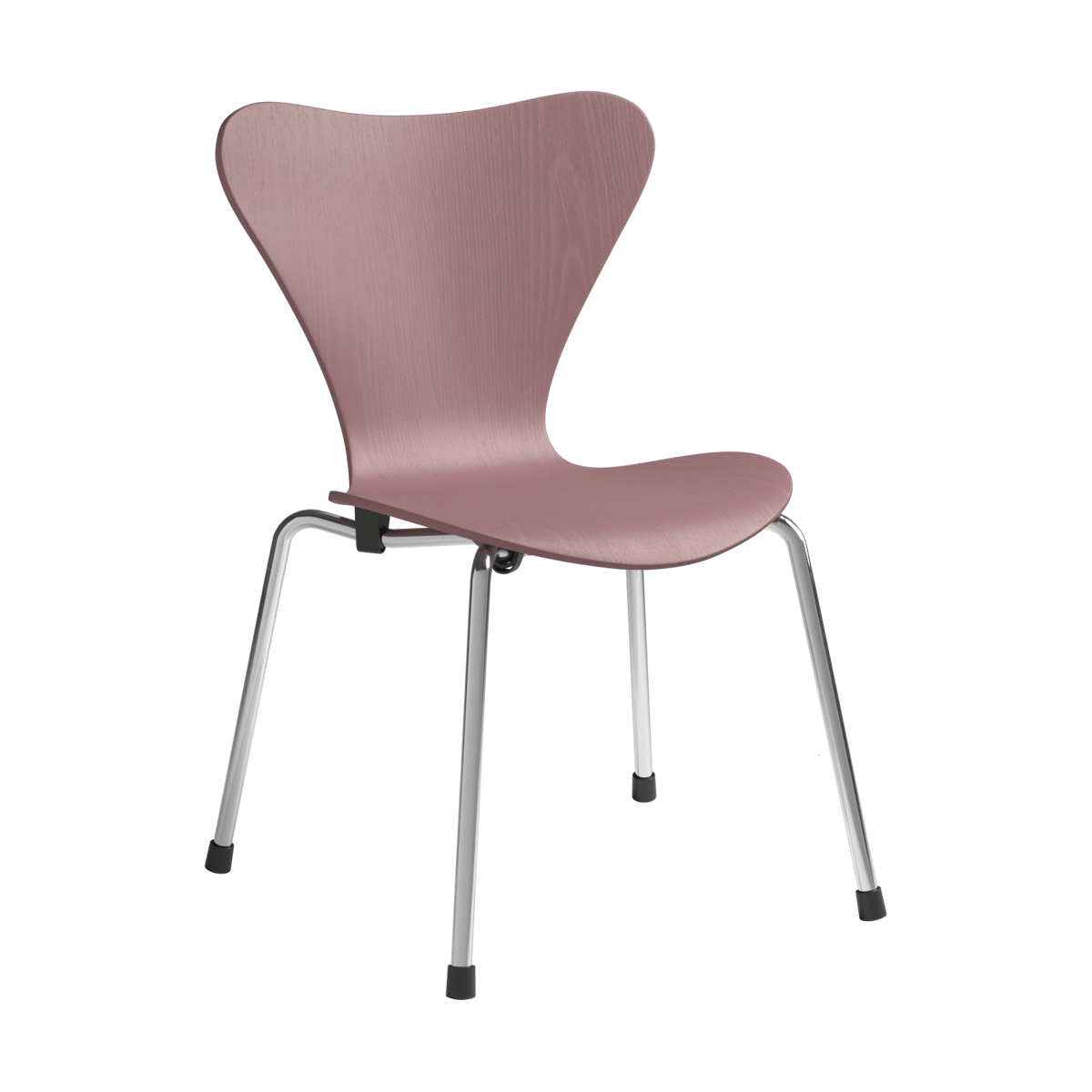 Fritz Hansen 3177 Series 7 Kinderstuhl Wild rose Esche lackiert-Chrom