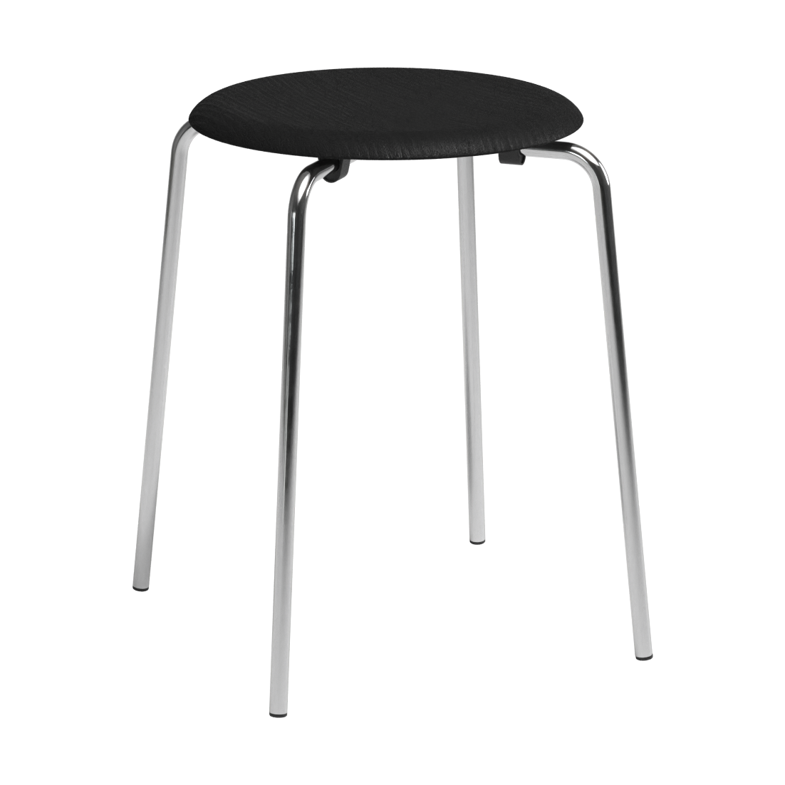 Fritz Hansen Dot Hocker Esche schwarz-Chrom