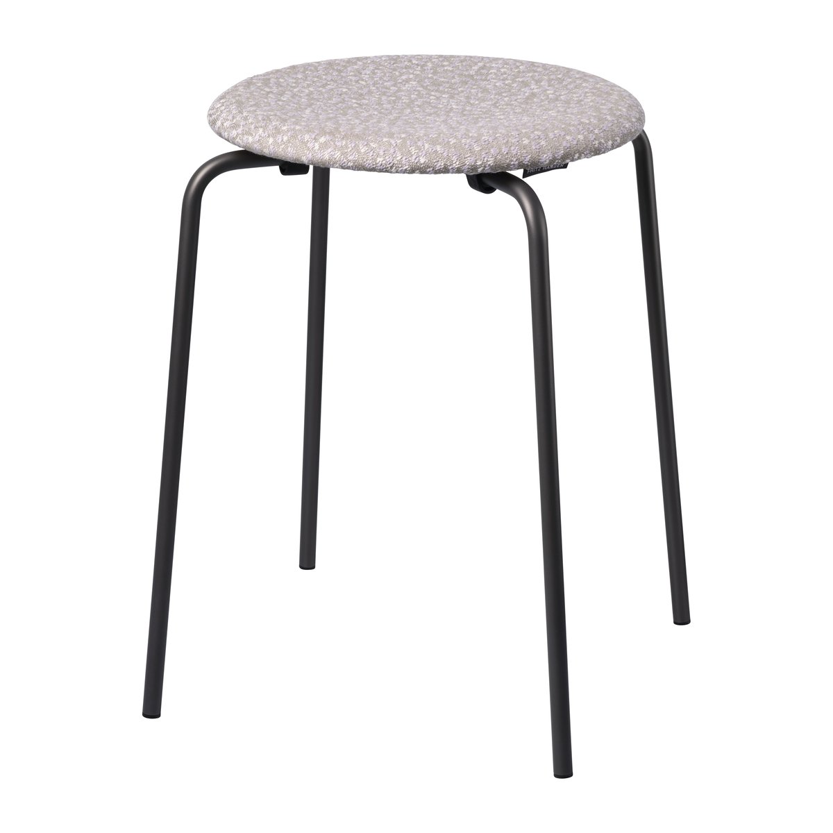 Fritz Hansen Dot Hocker Stoff Grey-beige-white