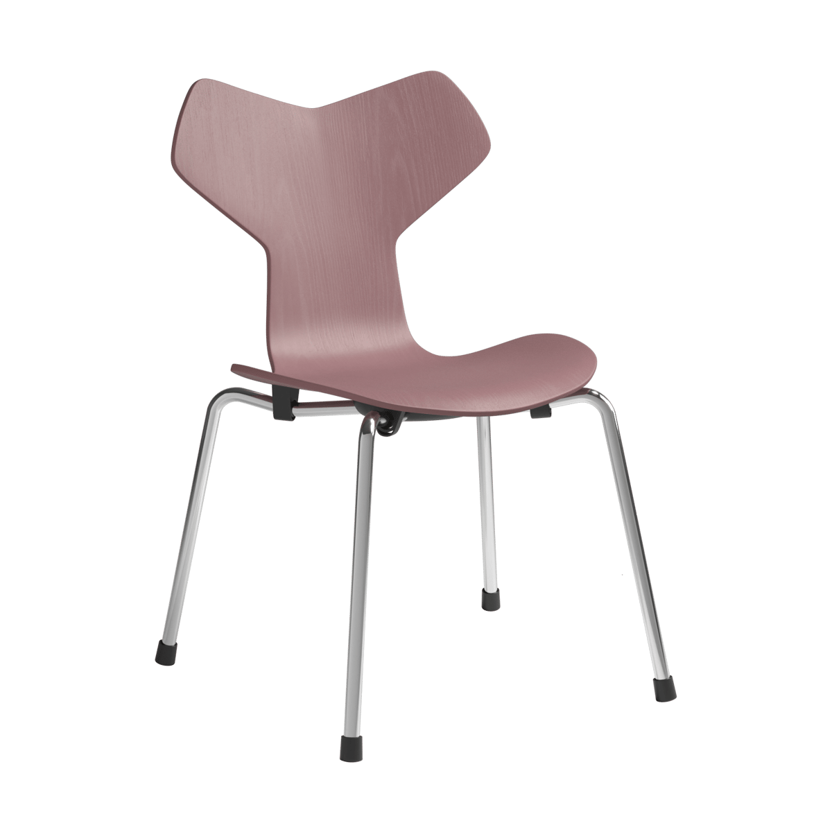 Fritz Hansen Grand Prix Kinderstuhl Wild rose Esche lackiert-Chrom