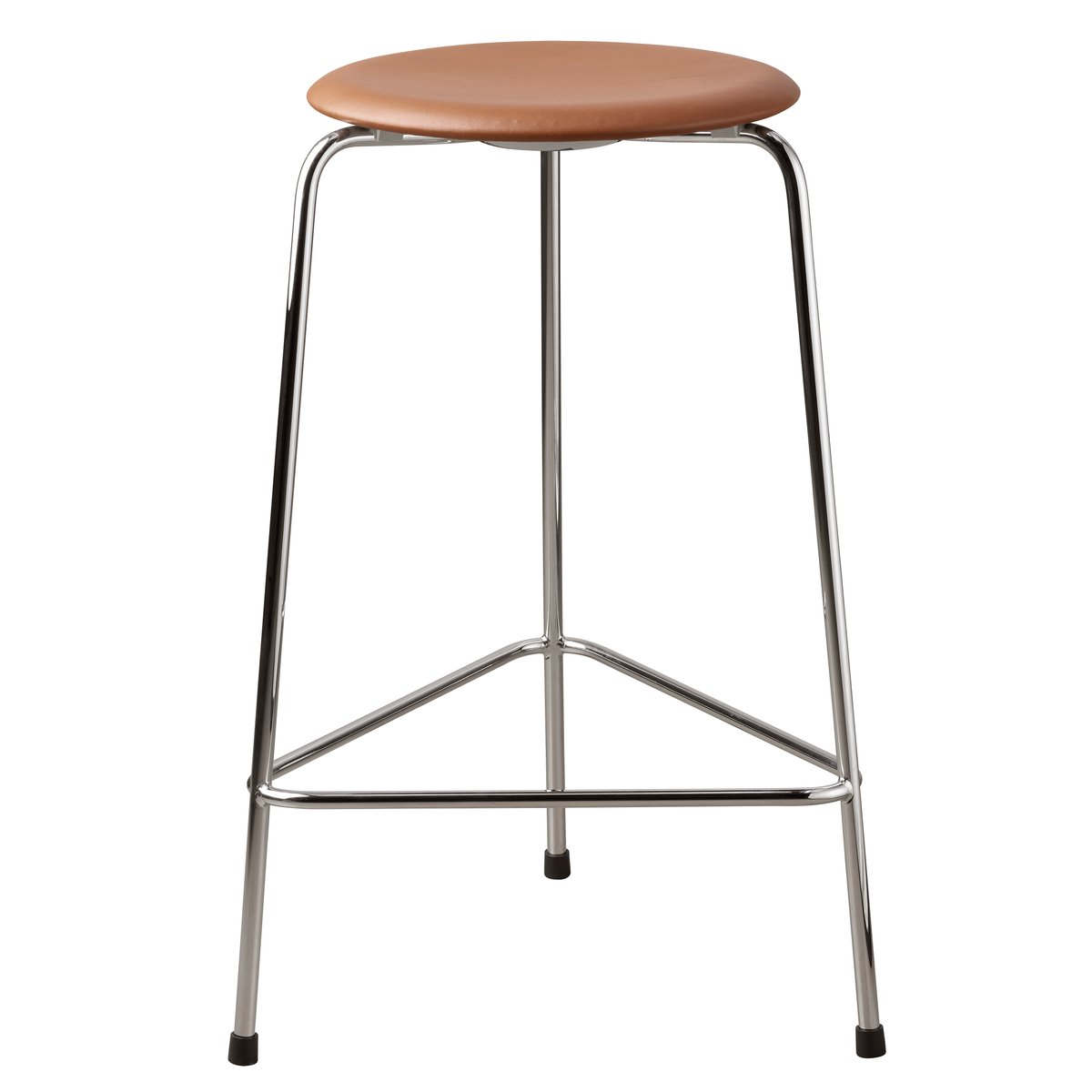 Fritz Hansen High Dot Hocker Leder Walnut