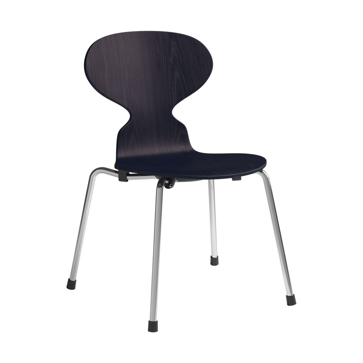 Fritz Hansen Myran Kinderstuhl Midnight blue Esche lackiert-Chrom