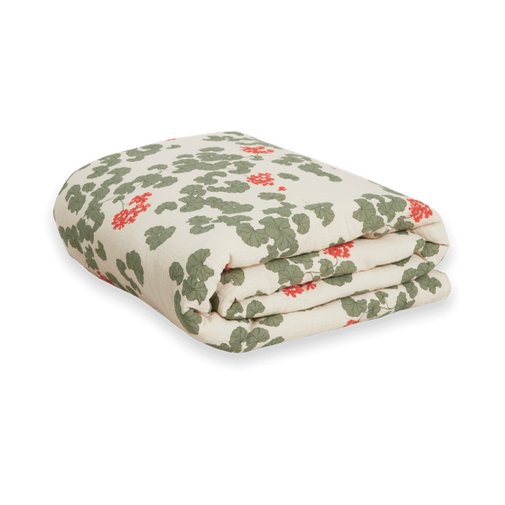 Pelargonium Muslin Steppdecke - 100x140 cm - Garbo&Friends