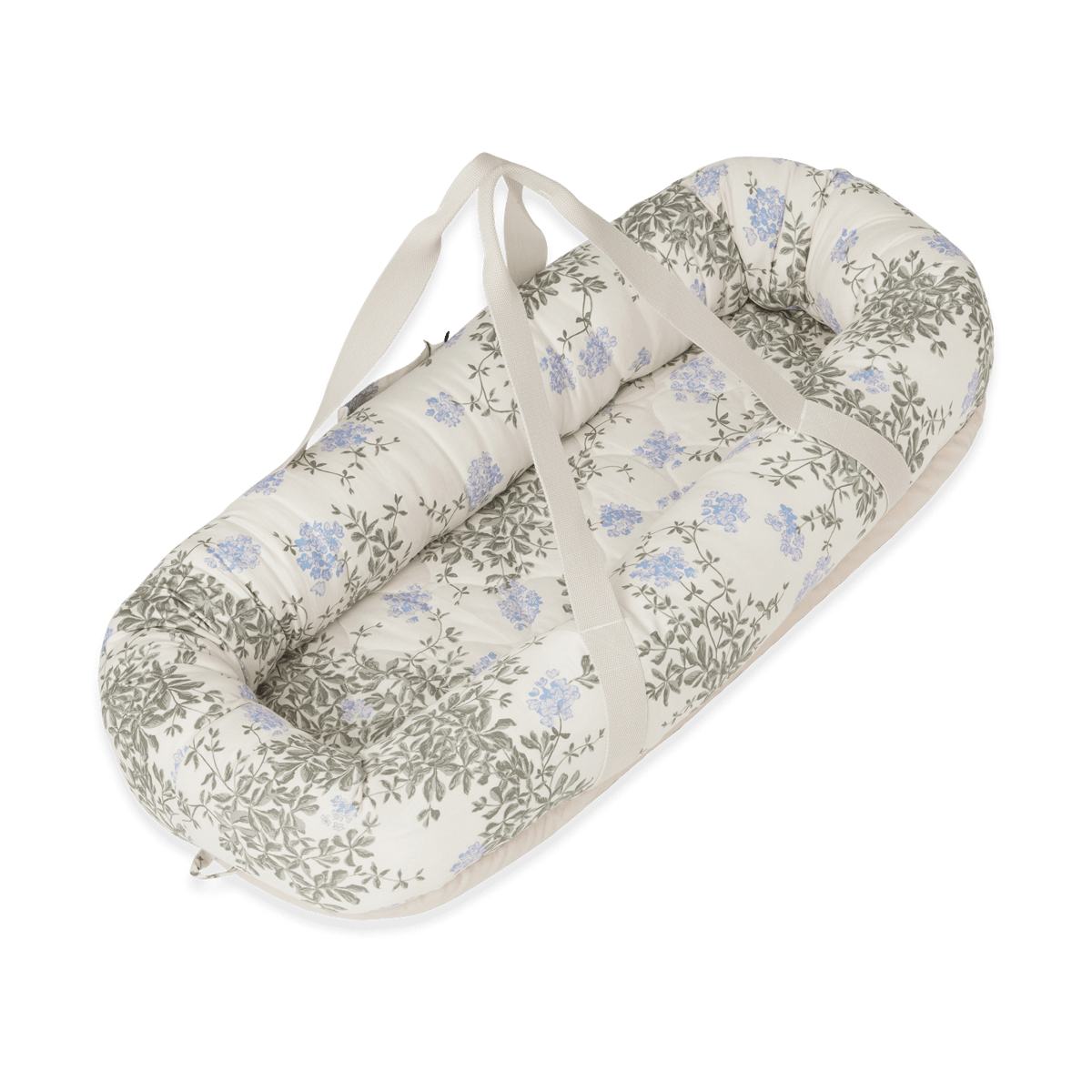 Garbo&Friends Plumbago Satin gestepptes Babynest 43x87x16cm