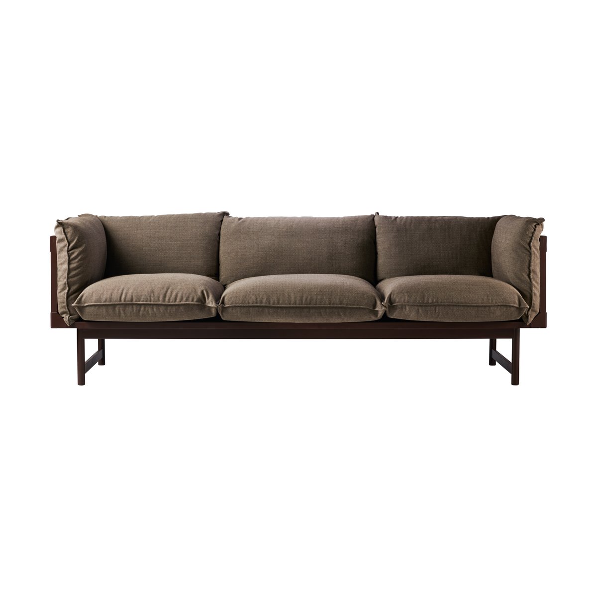 Gärsnäs Bleck 3-Sitzer Sofa Buche-dunkelbraun gebeizt-Foss 0272